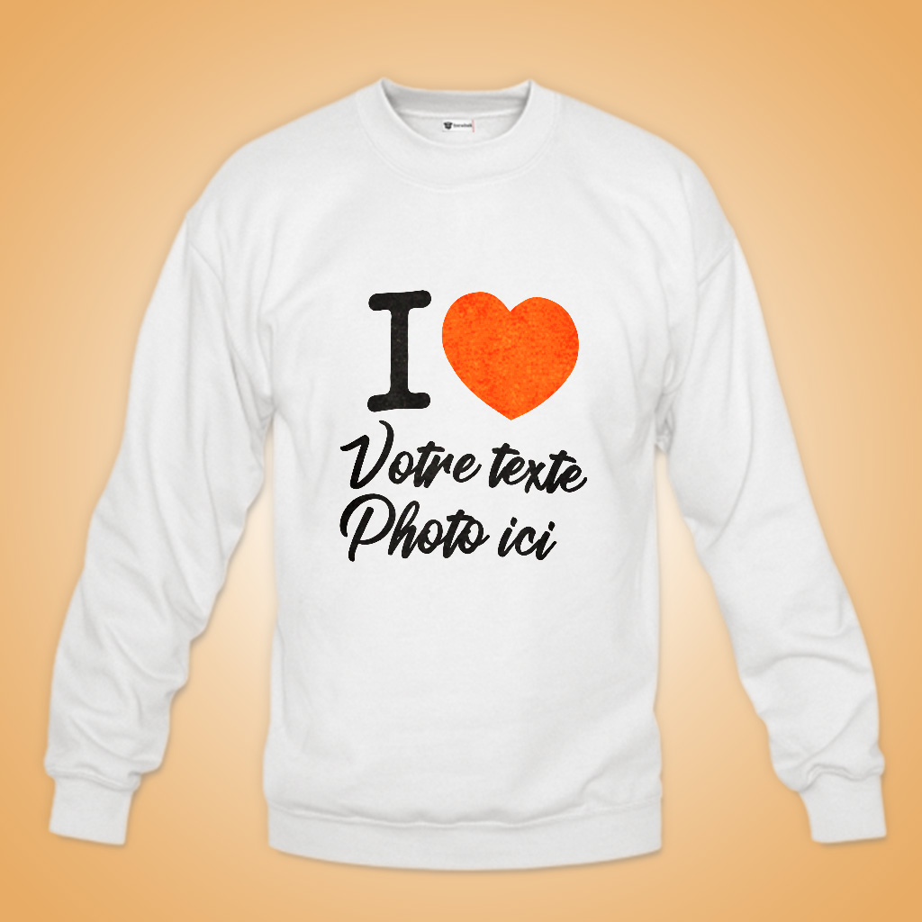 Sweat shirt-personnalisé-en tunisie impression flex,sérigraphie,