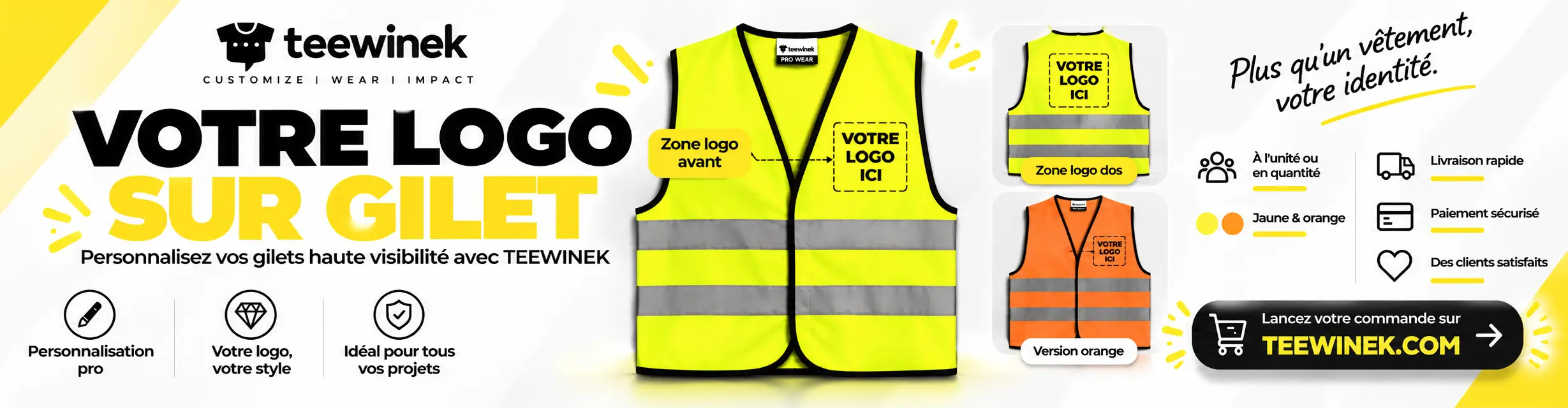 Impression gilet et dossard personnalisé en Tunisie